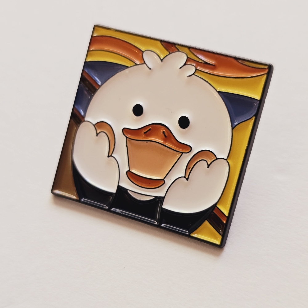 The Scream Duck Painting Pin